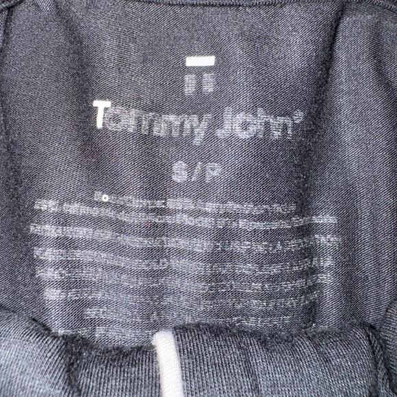 Tommy John Black Pajama Set with Pink Trim - Picture 7 of 8